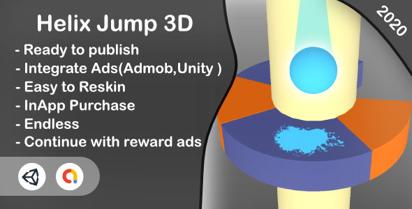 Download Helix Jump 3D (Unity Project+Android+iOS+Admob) Nulled 