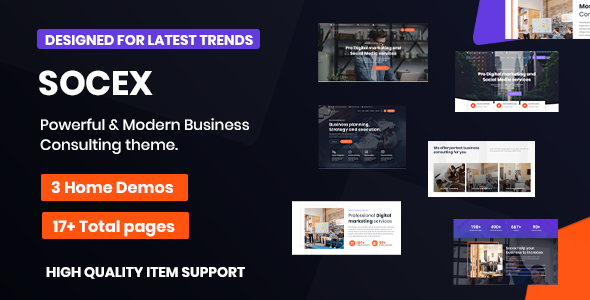 Download Socex – Business Consulting & Finance WordPress theme Nulled 