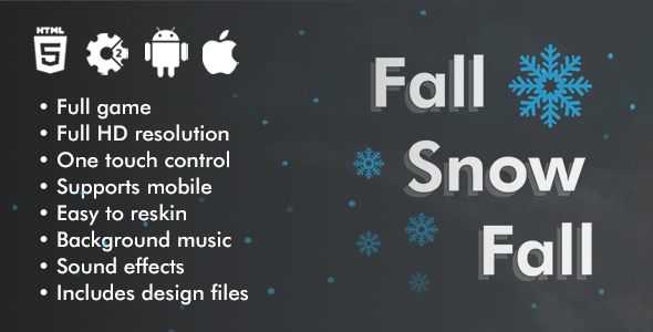 Download Fall Snow Fall – HTML5 Game Construct 2 Nulled 