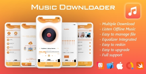 Download Music Downloader iOS10-13+, Swift 5 Nulled 