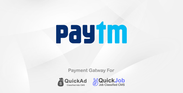 Download Paytm Payment Plugin For Quickad & QuickJob Nulled 