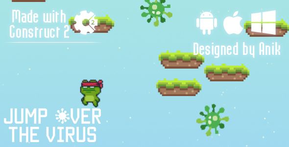 Download Jump Over The Virus – HTML5 Game (CAPX) Nulled 