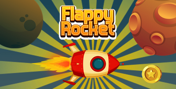 Download Flappy Rocket with Collect Coins (CAPX and HTML5) Nulled 
