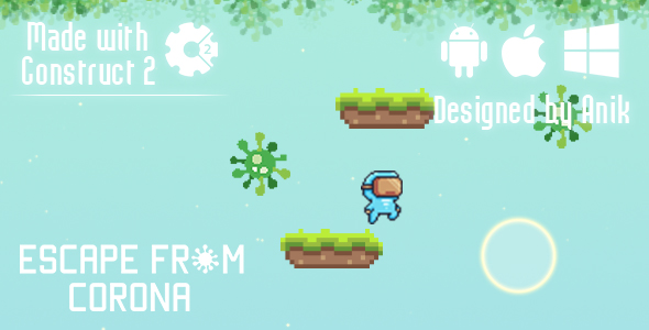 Download Escape From Corona – HTML5 Game (CAPX) Nulled 