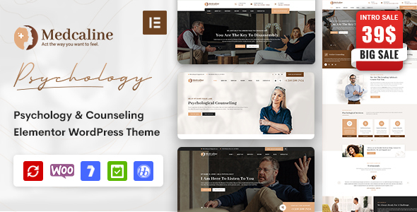 Download Medcaline – Psychology & Counseling WordPress Theme Nulled 