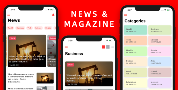 Download IonNews – News & Magazine App Mobile Template UI (Ionic5 & Capacitor) Nulled 