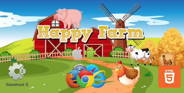 Download Happy Farm HTML5 game (.Capx) Nulled 