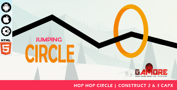 Download Jumping Circle – HTML5 Game – Construct2 & Construct 3 CAPX.-  Mobile Responsive Nulled 