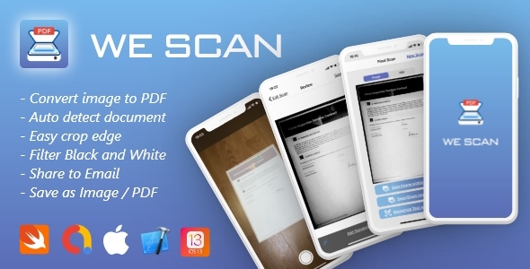 Download We Scan – PDF Scanner iOS 13+, swift 5 Nulled 