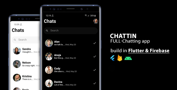 Download Chattin : Flutter & Firebase Realtime Android Chat App Nulled 