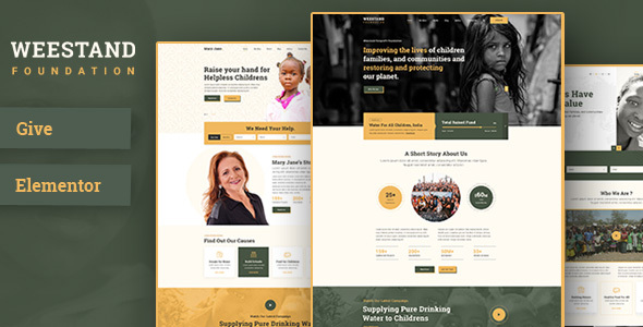 Download Weestand – Charity Fundraising WordPress Theme Nulled 