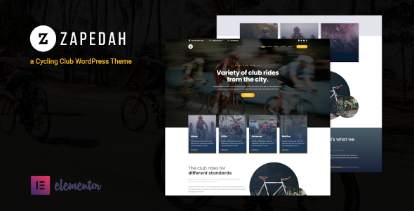Download Zapedah – Cycling Club WordPress Theme Nulled 