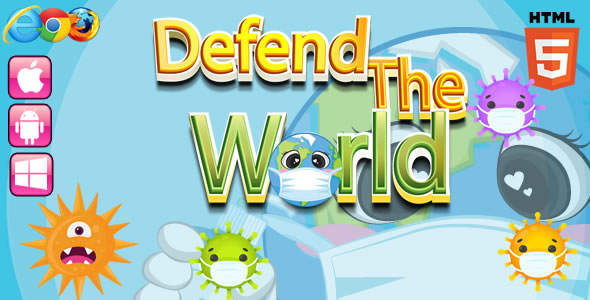 Download Defend The World – HTML5 Game (Construct 3) Nulled 
