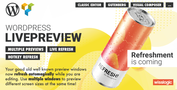 Download WP LivePreview – Automatically refresh WordPress preview pages while editing Nulled 