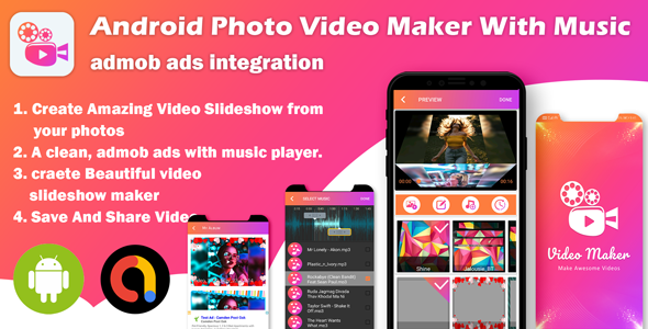 Download Android Photo Video Maker With Music : Slideshow Maker Nulled 