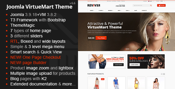 Download Reviver – Responsive Multipurpose VirtueMart Theme Nulled 