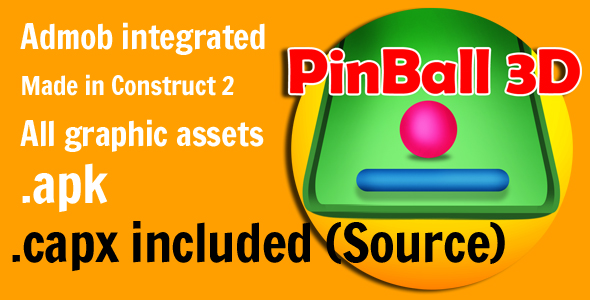 Download Pin ball 3D with admob Integrated Construct 2 (source file included) Nulled 