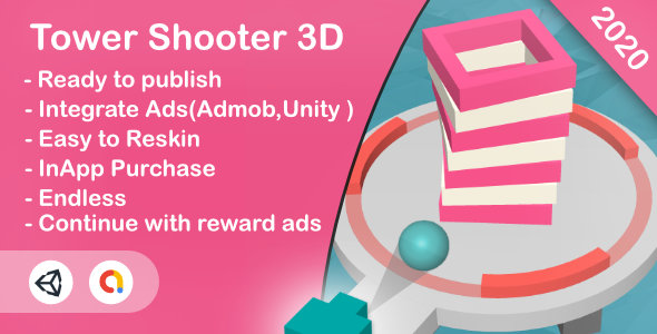 Download Tower Shooter 3D(Unity Game+Android+iOS+Admob) Nulled 