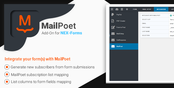 Download MailPoet for NEX-Forms Nulled 