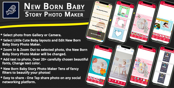 Download New Born Baby Story Photo Maker IOS (Objective C) Nulled 