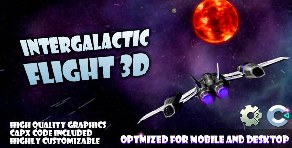 Download Intergalactic Flight (C2,C3,HTML5) Game. Nulled 