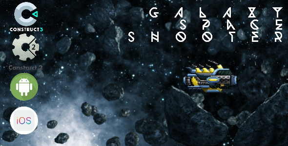Download Galaxy Space Shooter – Construct 2 – Construct 3 CAPX Game Nulled 