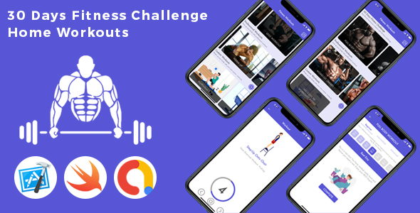 Download 30 Day Fitness Challenges – Home workouts for Male Nulled 