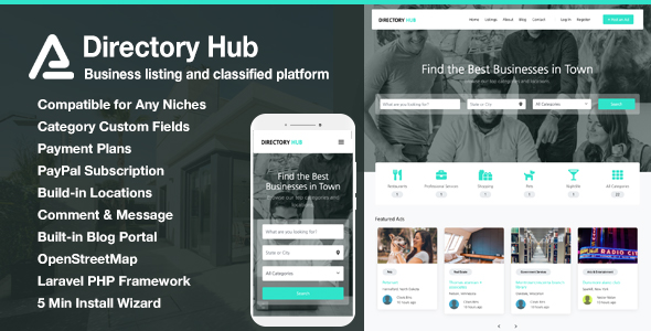 Download Directory Hub Listing & Classified Platform Nulled 
