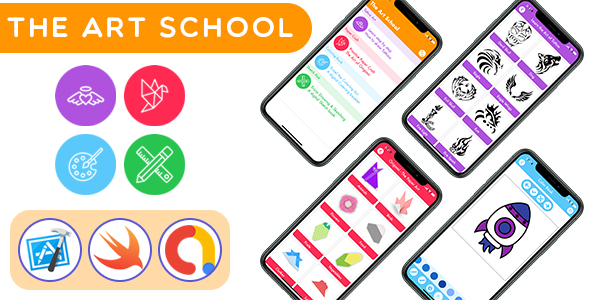 Download The Art School App – Learn Drawing, Paper Craft, Coloring and Sketching Nulled 
