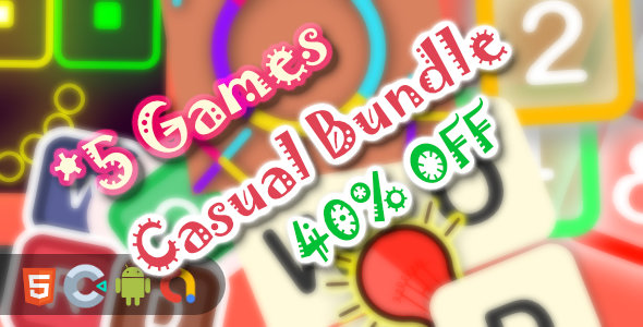 Download Casual Game Bundle – 5 Games(Html5 + Construct 3 +Mobile) Nulled 