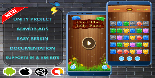 Download Find The JellyFace Complete Project – Admob Nulled 