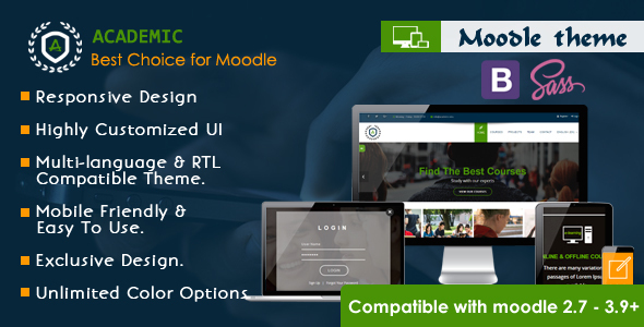 Download Academic – Responsive Moodle Theme Nulled 