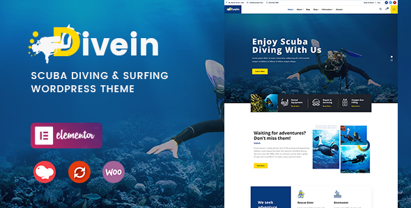 Download Divein – Scuba Diving & Surfing WordPress Theme Nulled 