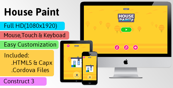 Download House Paint – HTML5 Game (Construct 3 | C3p) – Puzzle Game str8face Nulled 