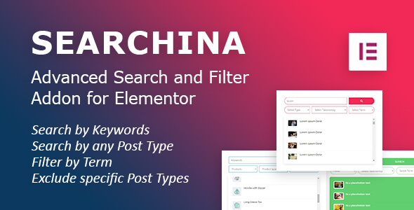 Download Searchina: Search and Filter Addon for Elementor WordPress Plugin Nulled 