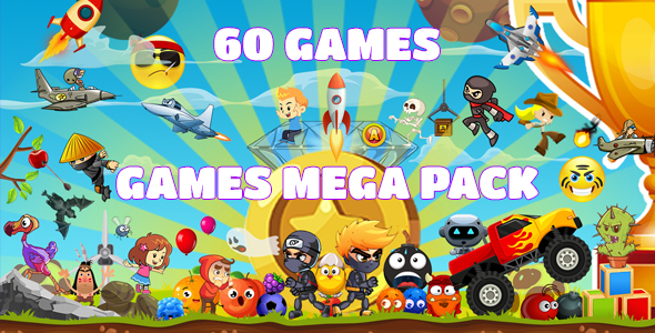 Download Games Mega Pack (CAPX and HTML5) 60 Games Nulled 