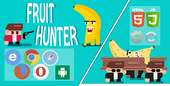 Download FRUIT HUNTER – PC, Mobile Game, Desktop Game, Construct 2 and construct 3. Capx and C3p. Nulled 
