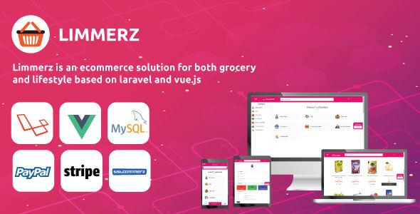 Download Limmerz –  Laravel and Vue Online Grocery Shop Nulled 