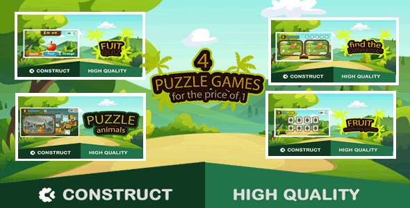 Download Puzzle Bundle 4 games – HTML5 Game (capx) Nulled 