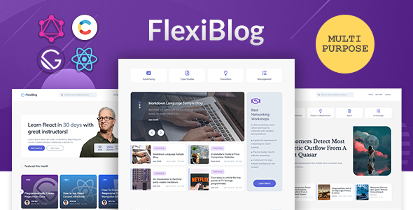 Download FlexiBlog – React Gatsby Blog Template Nulled