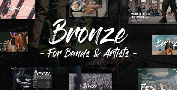Download Bronze – A Professional Music WordPress Theme Nulled 