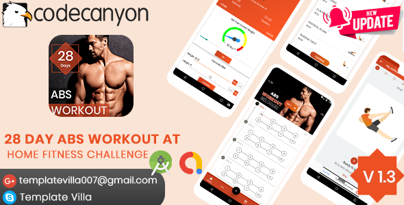 Download 28 DAYS ABS WORKOUT AT HOME FITNESS CHALLENGE Nulled 