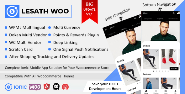 Download Lesath – Ionic 5 Woocommerce Full Mobile App Solution for iOS & Android with App Builder Plugin Nulled 