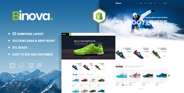 Download Binova | Shoes Store Shopify Theme Nulled 