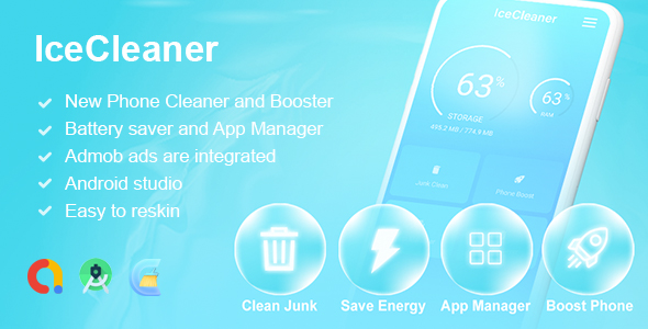 Download IceCleaner – Phone Cleaner – Booster – Battery Saver – App Manager Nulled 