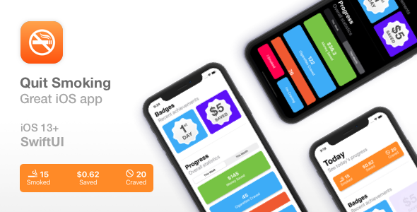 Download Quit Smoking – SwiftUI – One template to Many Ideas Nulled 