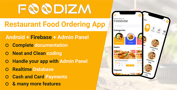 Download Restaurant Food Ordering in Android with Firebase + Admin Panel Nulled 