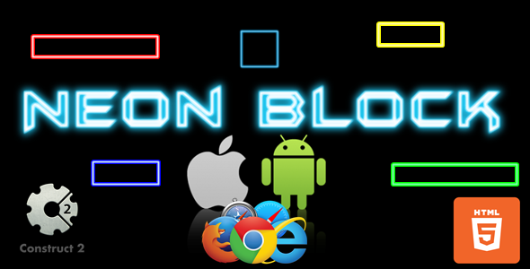 Download Neon Block – HTML5+Mobile – Casual Game(.Capx) Nulled 