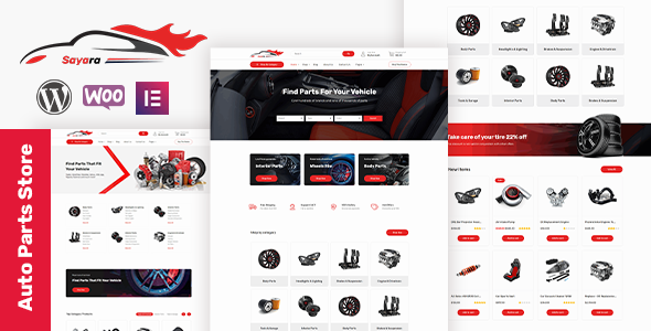 Download Sayara –  Auto Parts Store WooCommerce WordPress Theme Nulled 