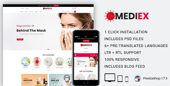 Download Mediex Responsive Prestashop Theme Nulled 